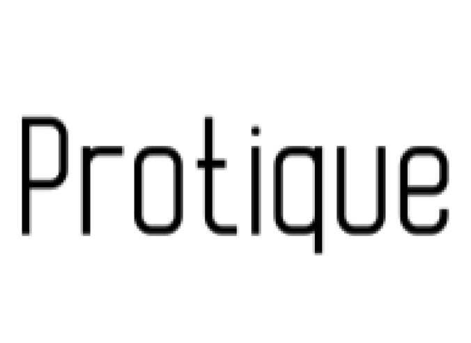 Protique Font Preview