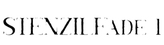 Stenzil Fade Font Preview
