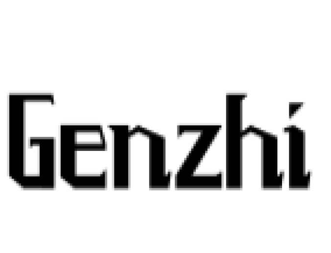 Genzhi Font Preview