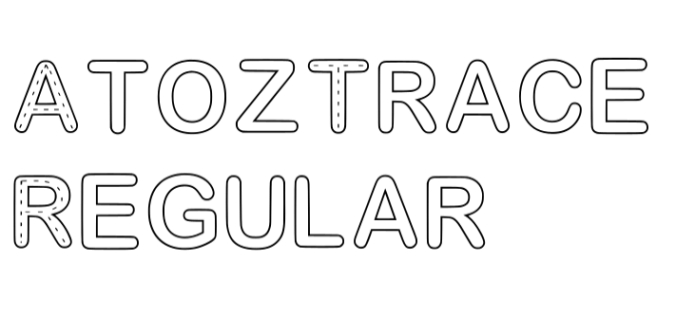 AtoZ Trace for Kids Font Preview