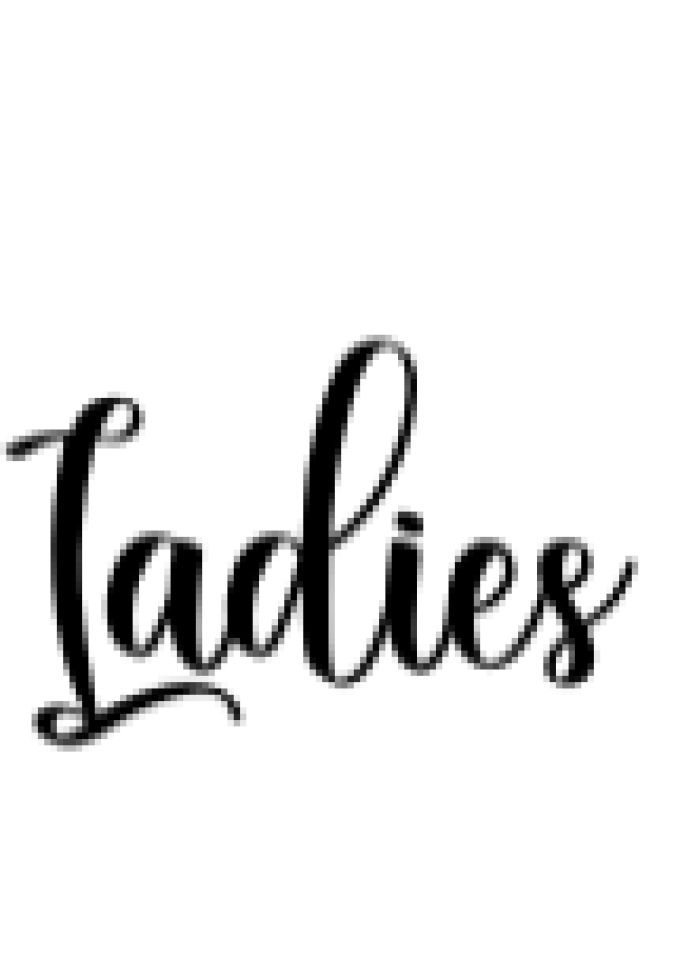 Ladies Font Preview
