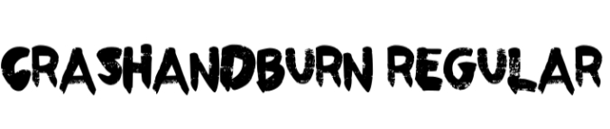 Crash and Burn Font Preview