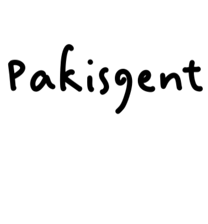 Pakisgent Font Preview