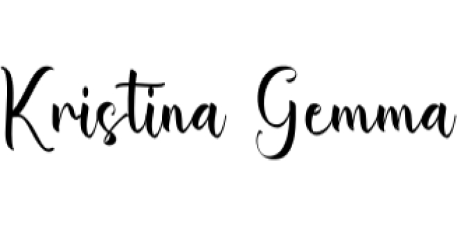 Kristina Gemma Font Preview