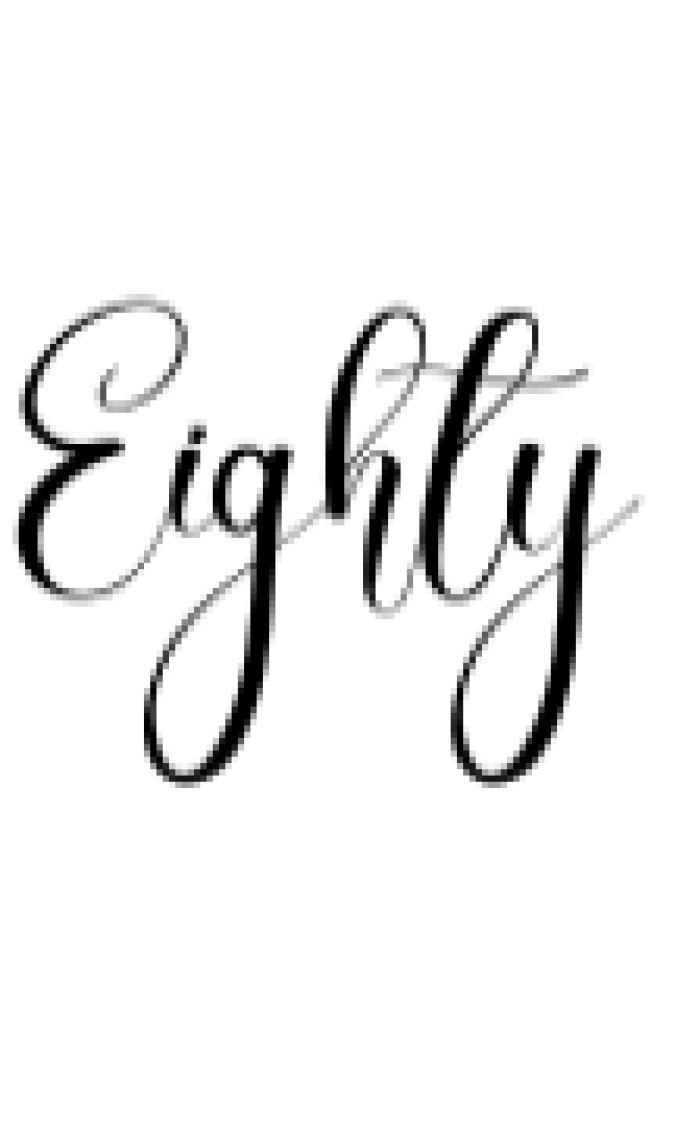 Eighty Font Preview
