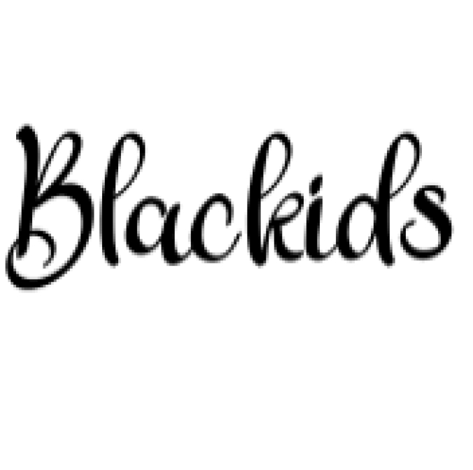 Blackids Font Preview