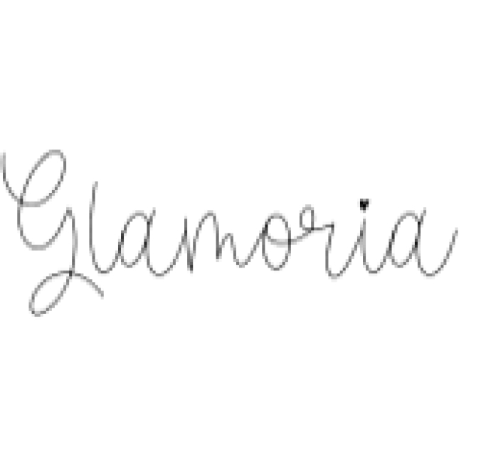 Glamoria Script Font Preview