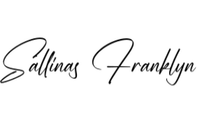 Sallinas Franklyn Font Preview