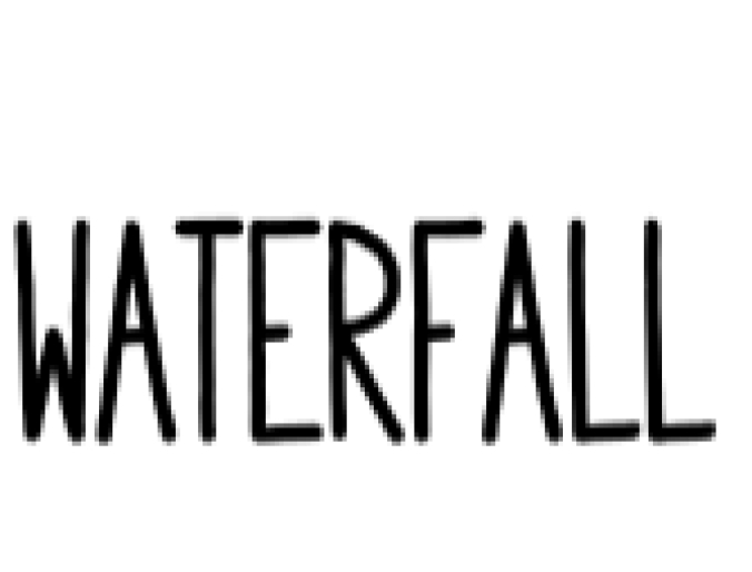 Waterfall Font Preview