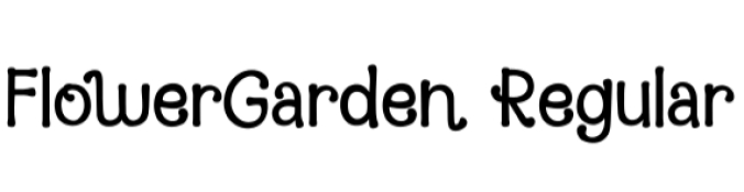 Flower Garden Font Preview