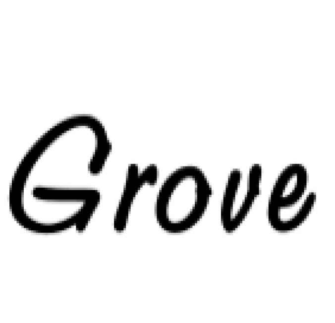 Grove Font Preview