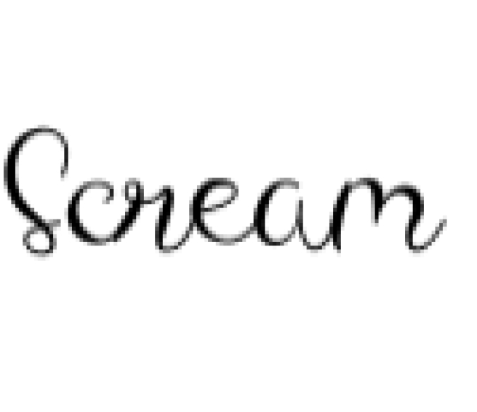 Scream Font Preview