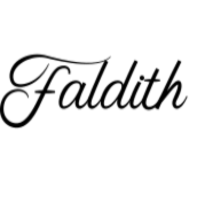 Faldith Font Preview