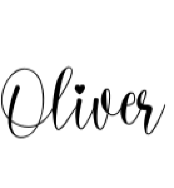 Oliver Font Preview
