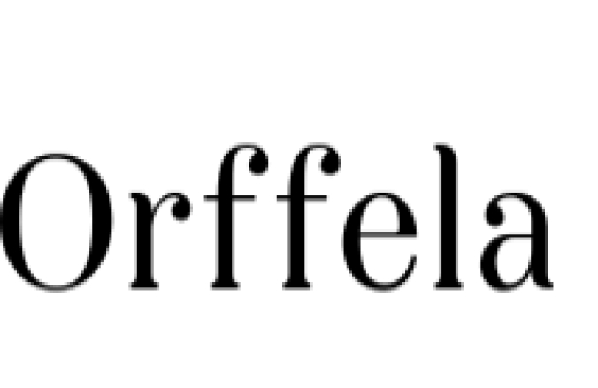 Orffela Font Preview