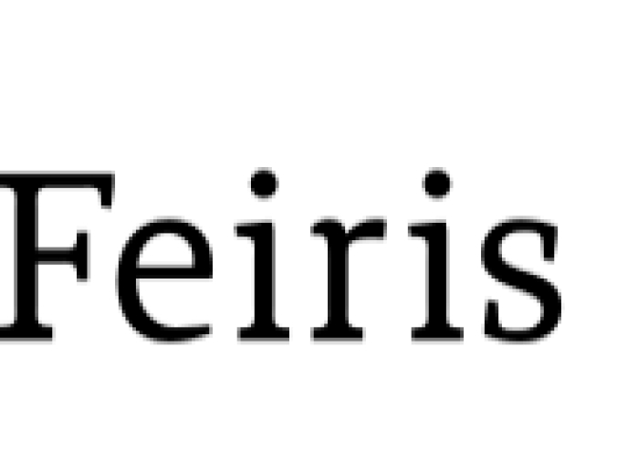 Feiris Font Preview