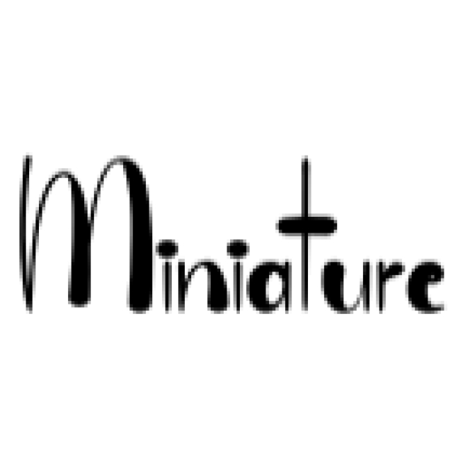 Miniature Font Preview