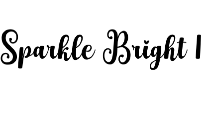 Sparkle Bright Font Preview