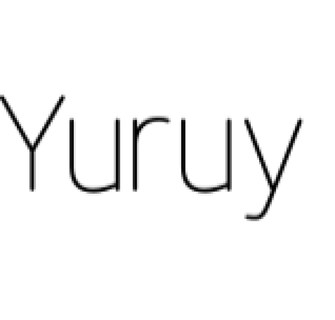 Yuruy Font Preview