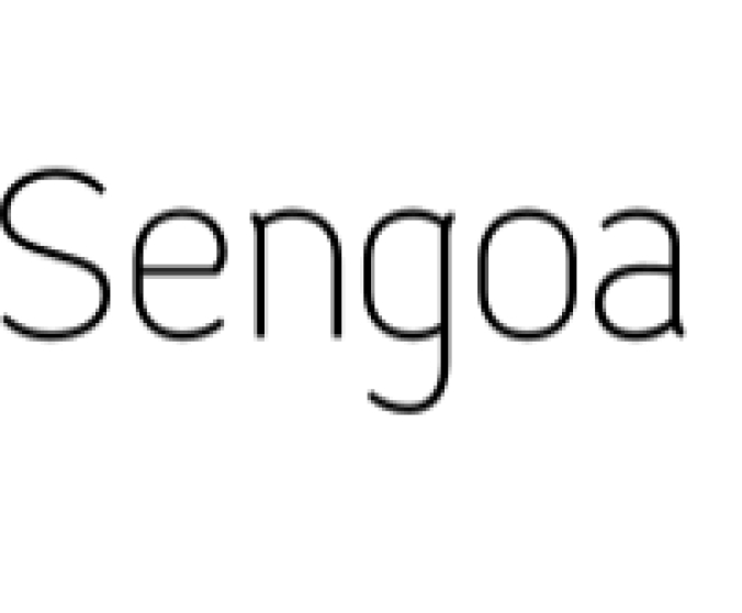 Sengoa Font Preview