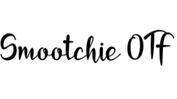 Smootchie Font Preview