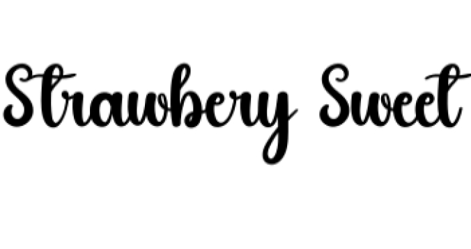 Strawbery Sweet Font Preview