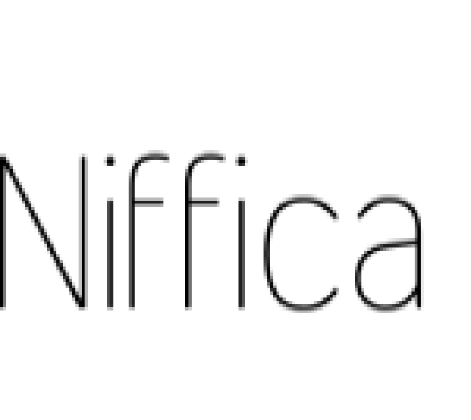 Niffica Font Preview