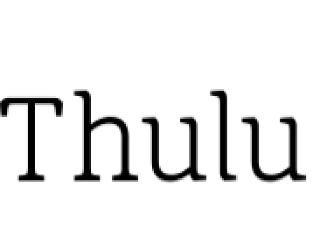Thulu Font Preview
