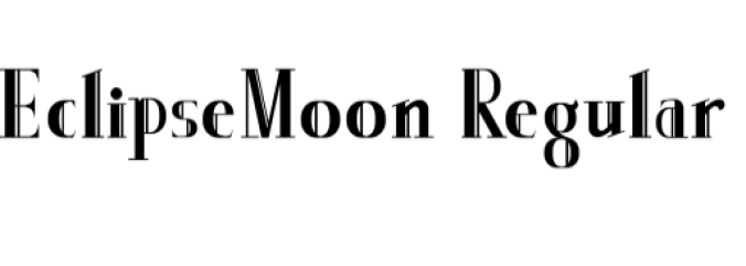 Eclipse Moon Font Preview