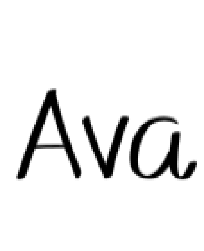 Ava Font Preview