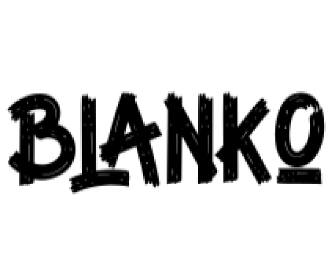 Blanko Font Preview