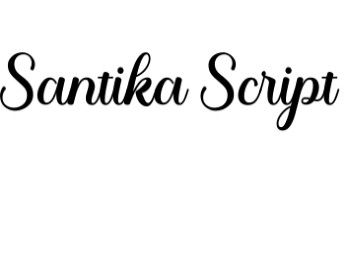 Santika Script Font Preview