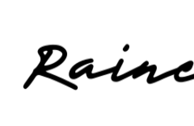 Raine Font Preview