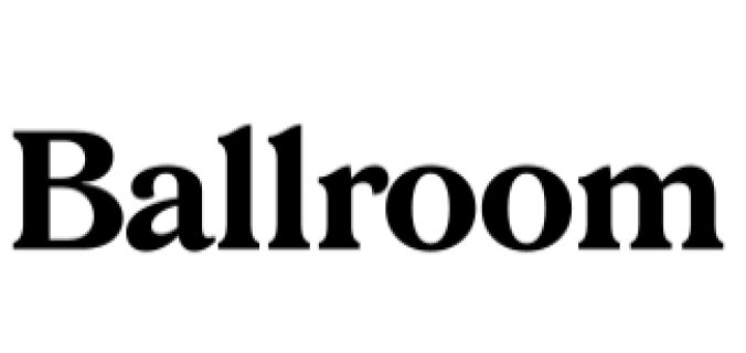 Ballroom Font Preview