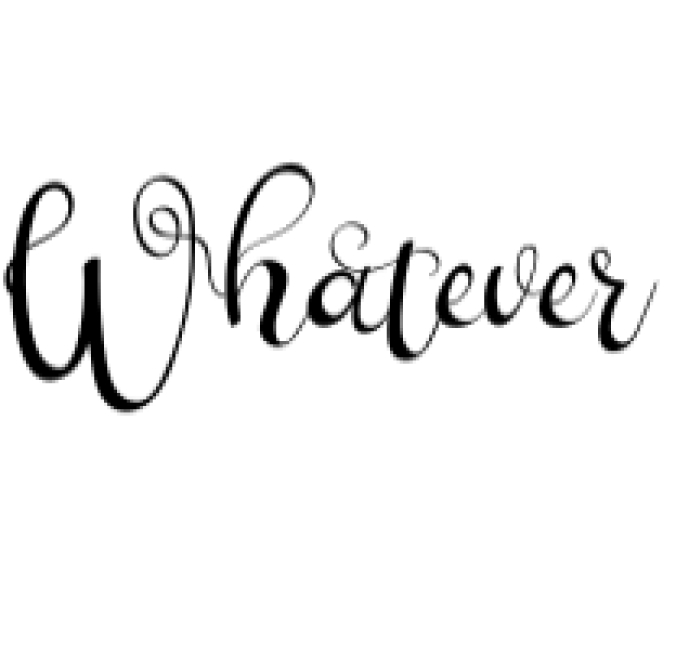 Whatever Font Preview