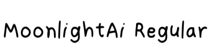 Moonlight Ai Font Preview