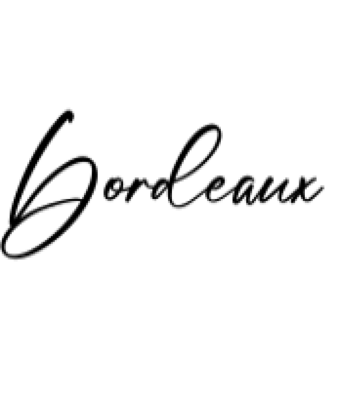 Bordeaux Font Preview