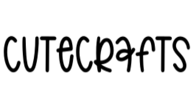Cute Crafts Font Preview