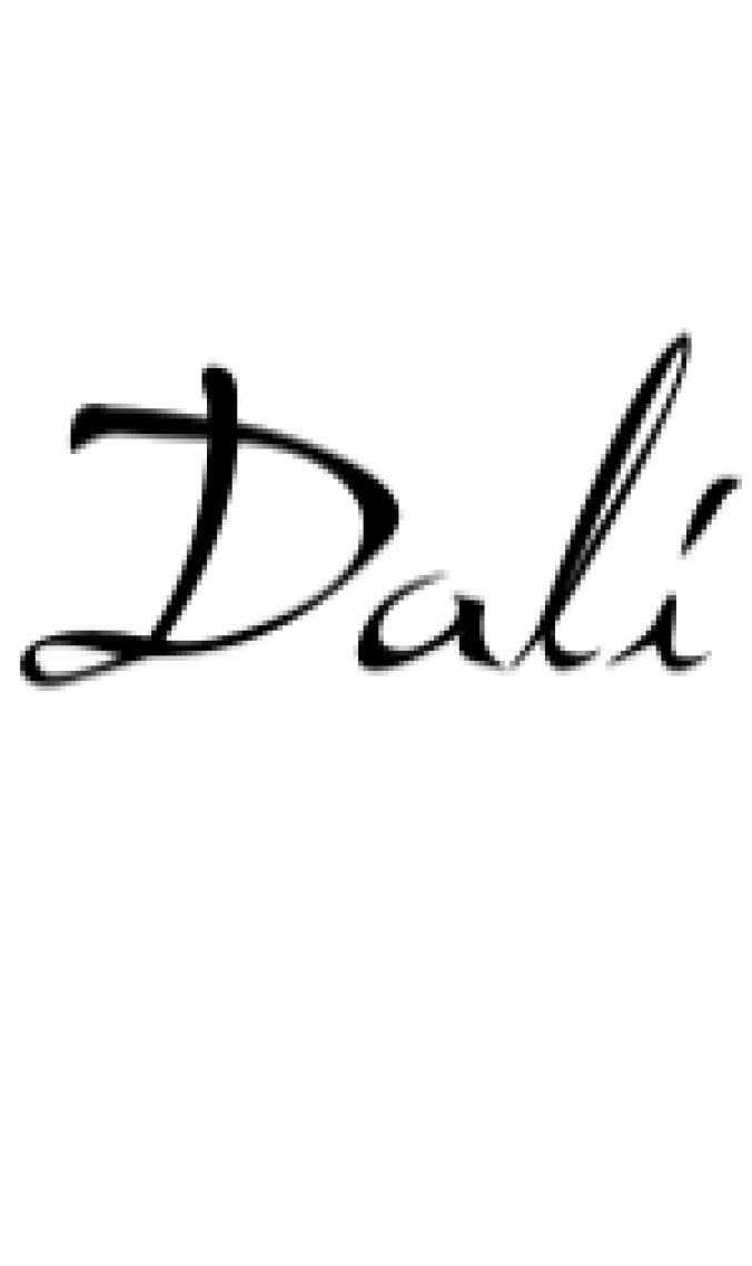 Dali Font Preview