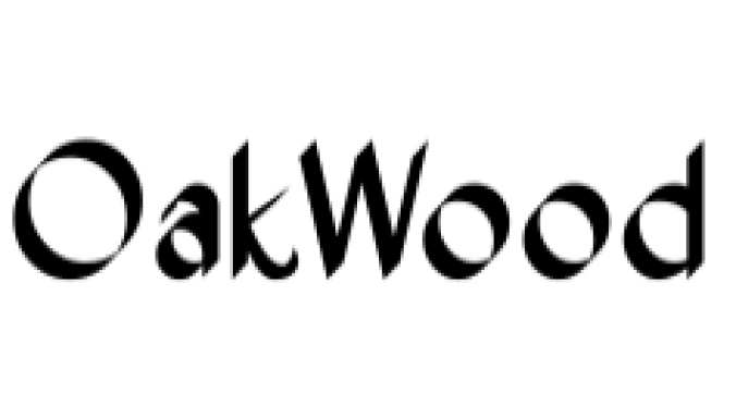 OakWood Font Preview