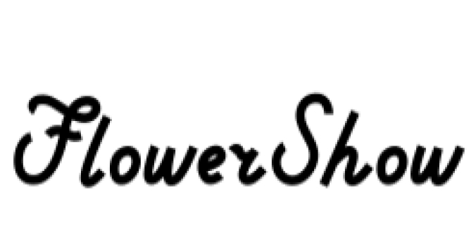 Flower Show Font Preview