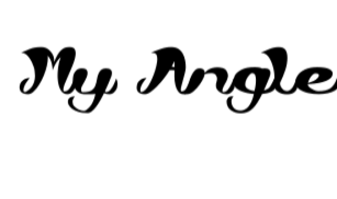 My Angle Font Preview