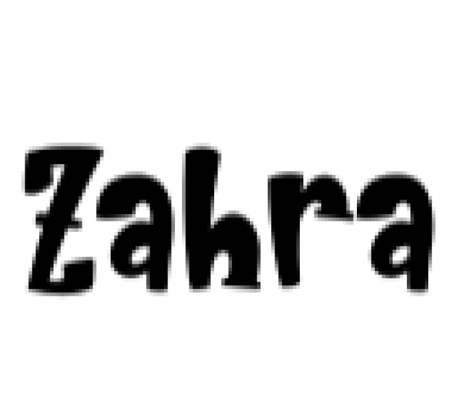Zahra Font Preview