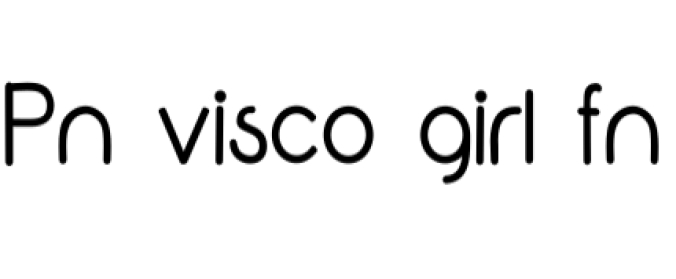 Visco Girl Font Preview