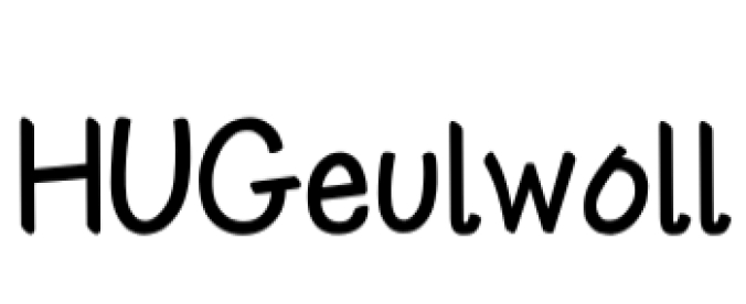 Geulwoll Font Preview