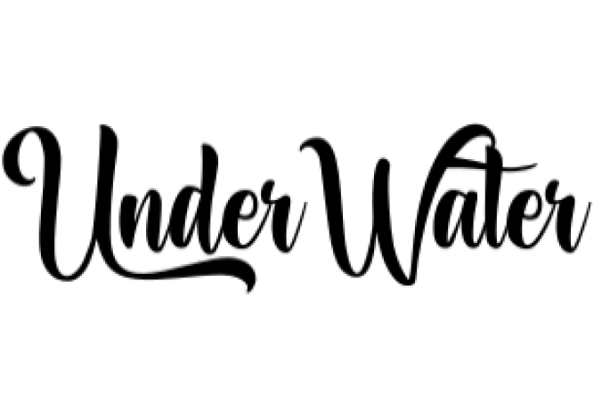 Under Water Font Preview