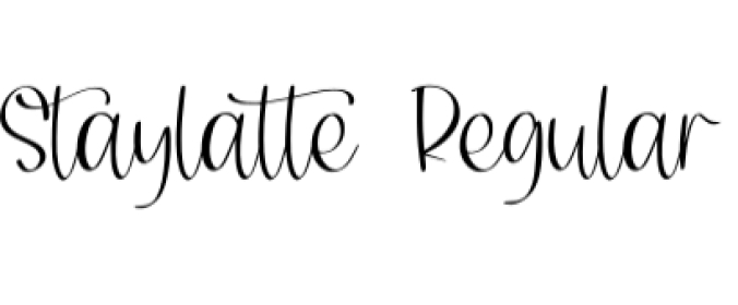 Staylatte Font Preview