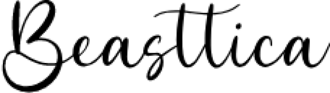 Beasttica Font Preview