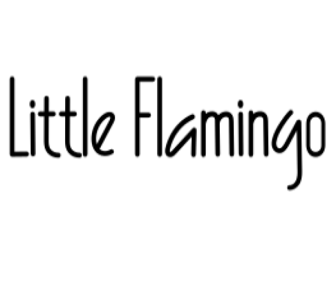Little Flamingo Font Preview