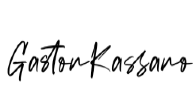 Gaston Kassano Font Preview